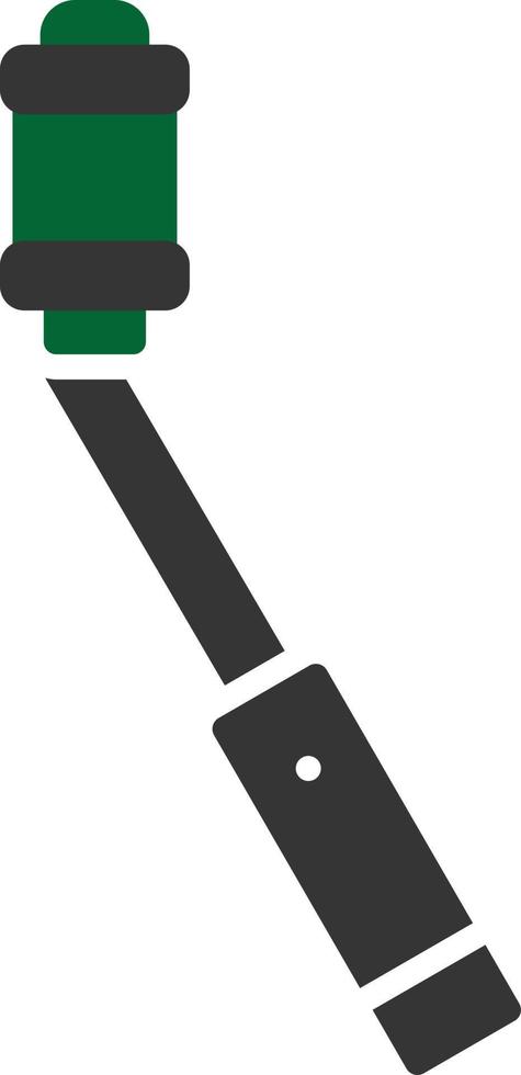 selfie stick glyph twee kleuren vector