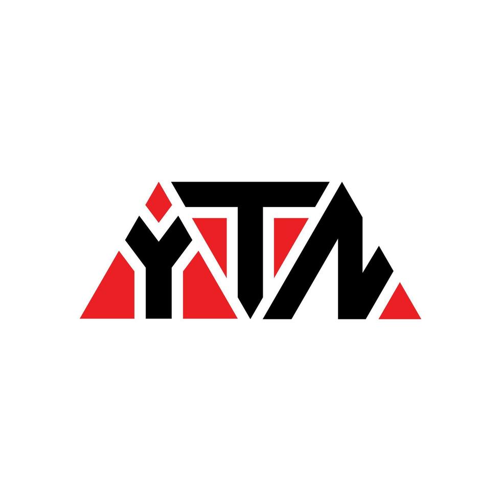 ytn driehoek brief logo ontwerp met driehoekige vorm. ytn driehoek logo ontwerp monogram. ytn driehoek vector logo sjabloon met rode kleur. ytn driehoekig logo eenvoudig, elegant en luxueus logo. ytn