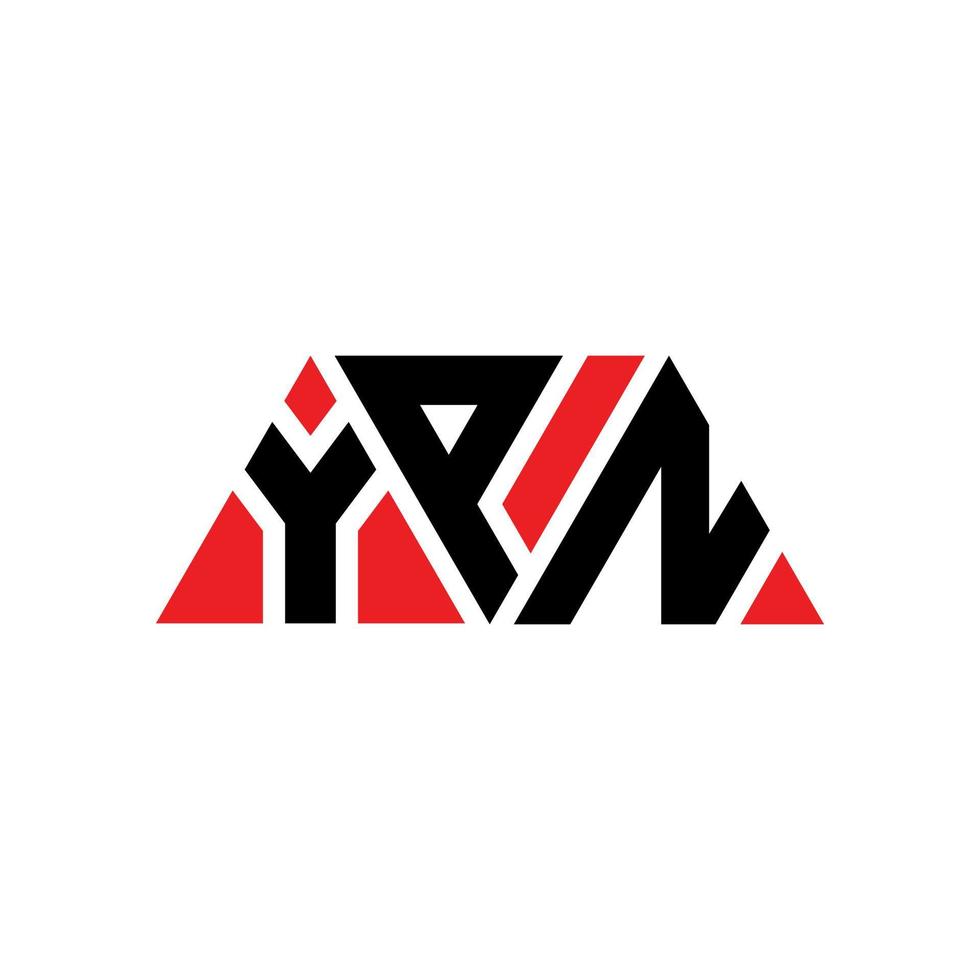 ypn driehoek brief logo ontwerp met driehoekige vorm. ypn driehoek logo ontwerp monogram. ypn driehoek vector logo sjabloon met rode kleur. ypn driehoekig logo eenvoudig, elegant en luxueus logo. ypn