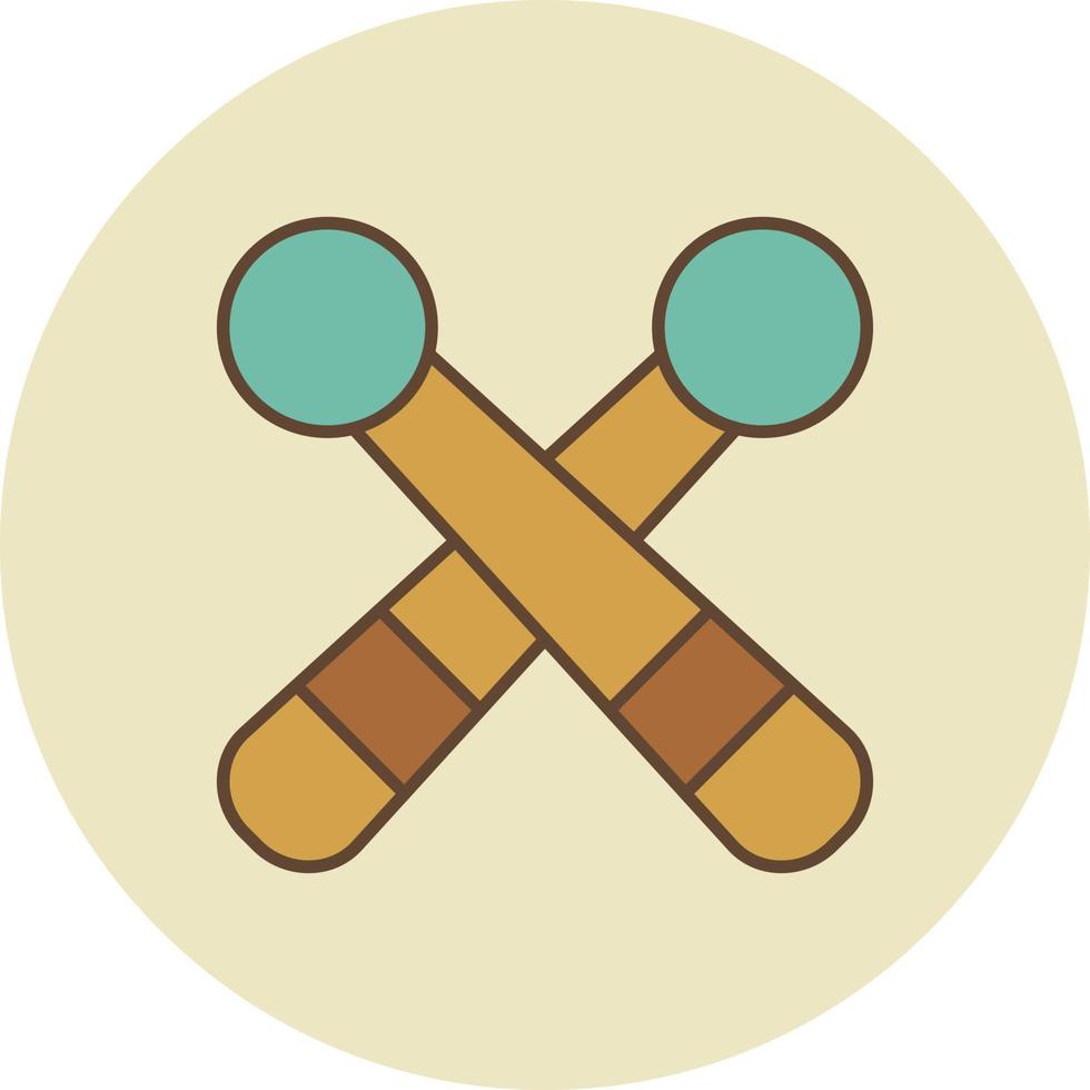 drumsticks gevuld retro vector