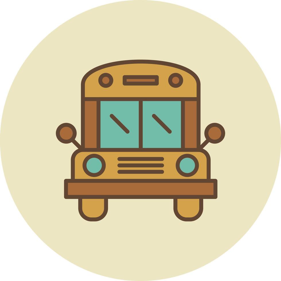 bus gevuld retro vector