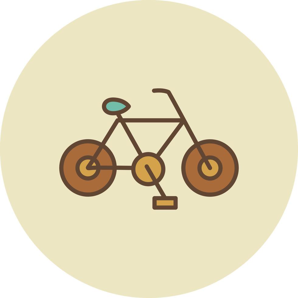 fiets gevuld retro vector