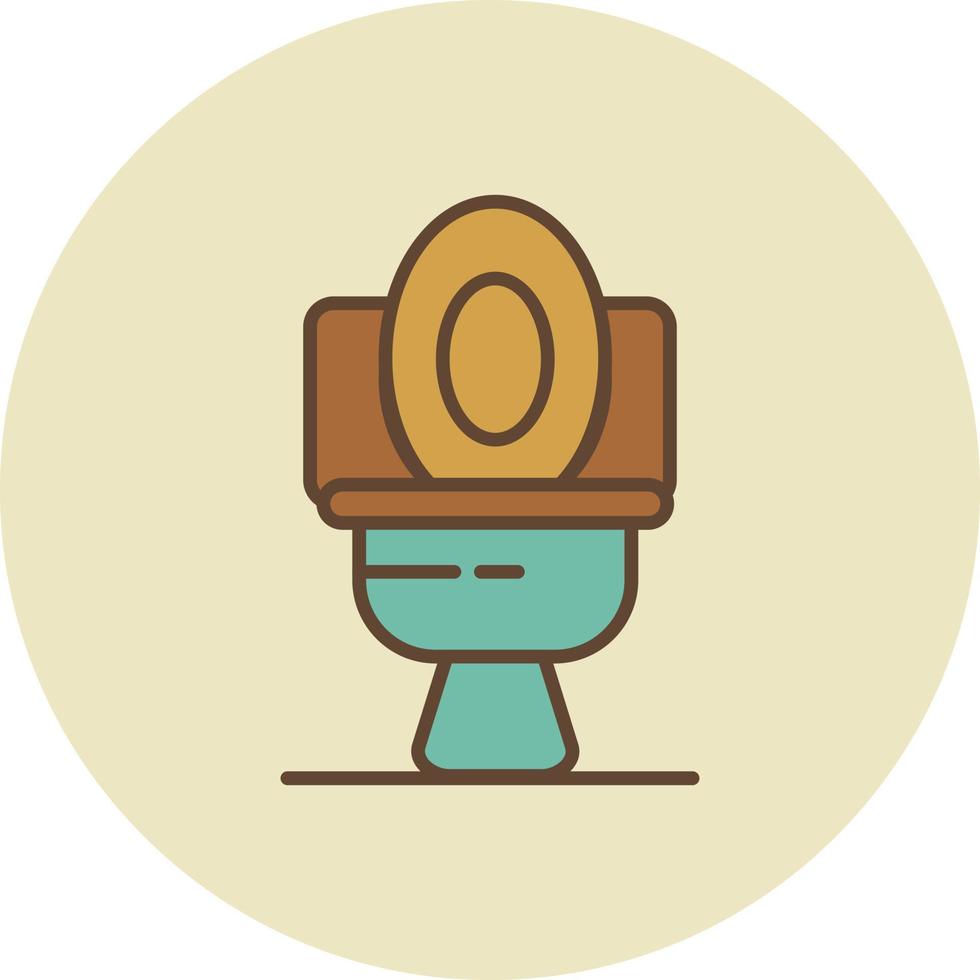 toilet gevuld retro vector