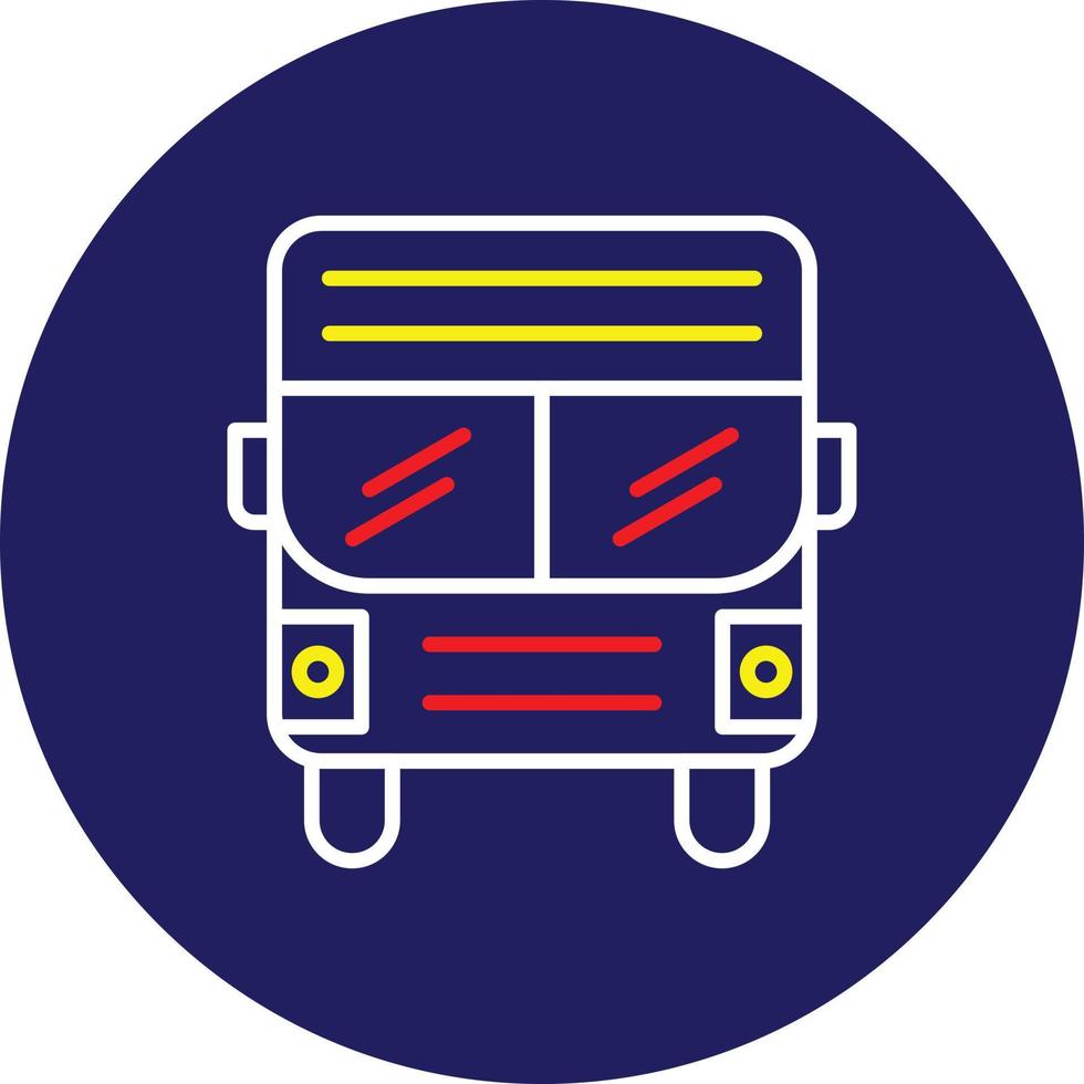 schoolbuslijn veelkleurig vector