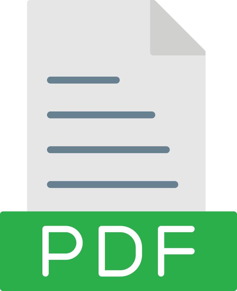 pdf plat pictogram vector