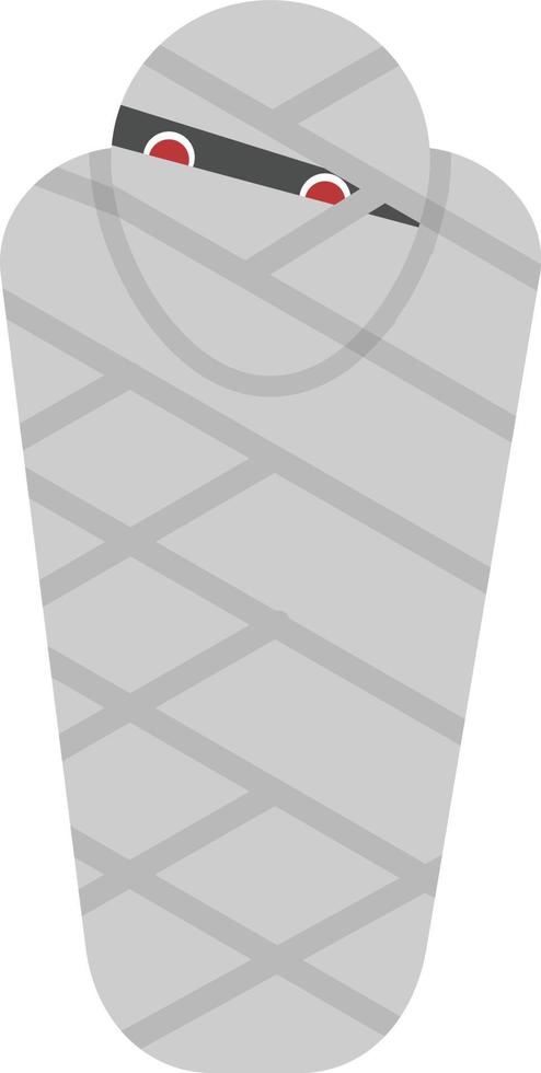 mummie platte pictogram vector