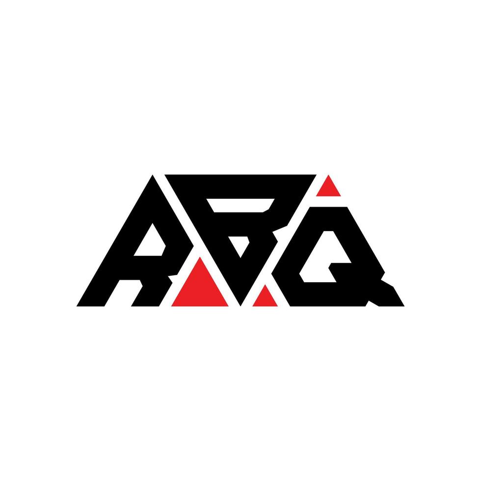 rbq driehoek brief logo ontwerp met driehoekige vorm. rbq driehoek logo ontwerp monogram. rbq driehoek vector logo sjabloon met rode kleur. rbq driehoekig logo eenvoudig, elegant en luxueus logo. rbq
