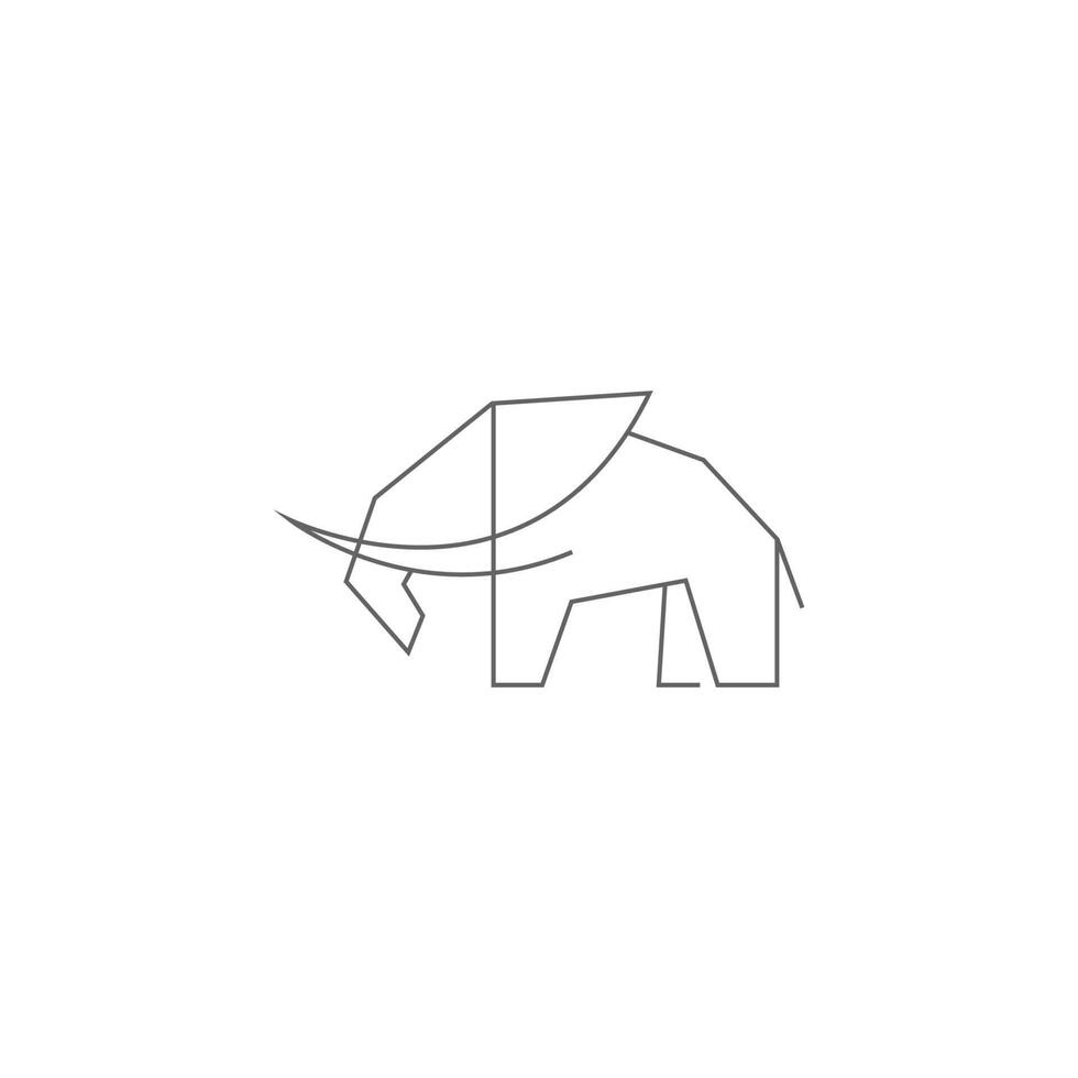 olifant pictogram logo ontwerp illustratie vector