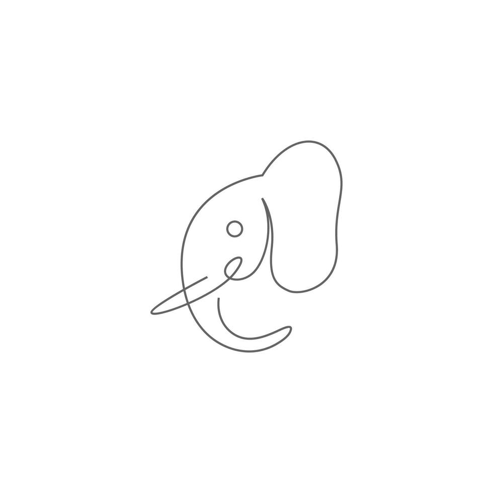 olifant pictogram logo ontwerp illustratie vector