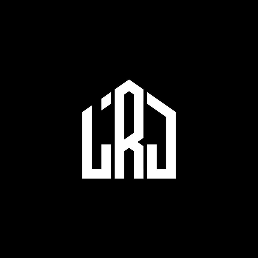 LRR brief logo ontwerp op zwarte achtergrond. lrj creatieve initialen brief logo concept. lrj brief ontwerp. vector