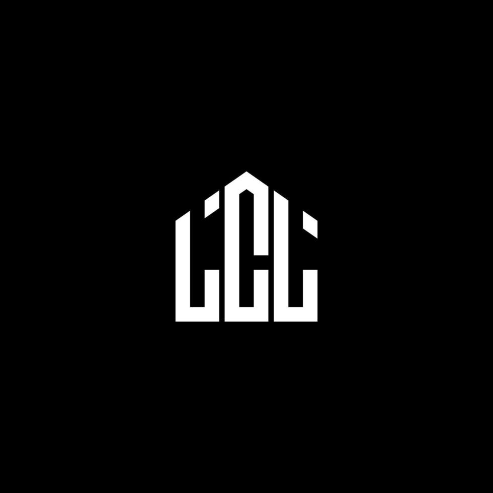 lcl brief logo ontwerp op zwarte achtergrond. lcl creatieve initialen brief logo concept. lcl letterontwerp. vector