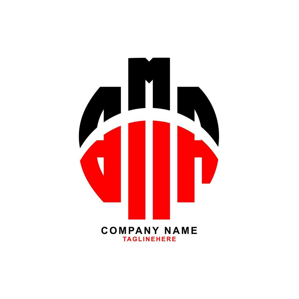 creatief bma-logo-ontwerp met witte achtergrond vector