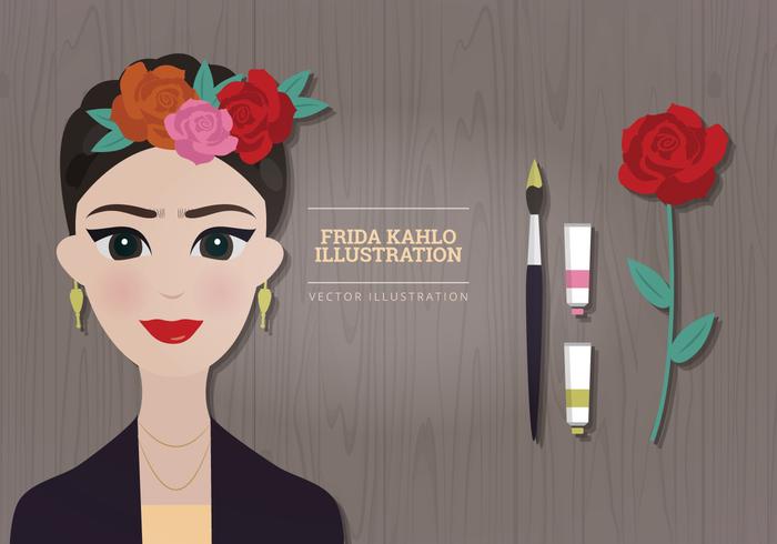 Frida Kahlo Vectorillustratie vector