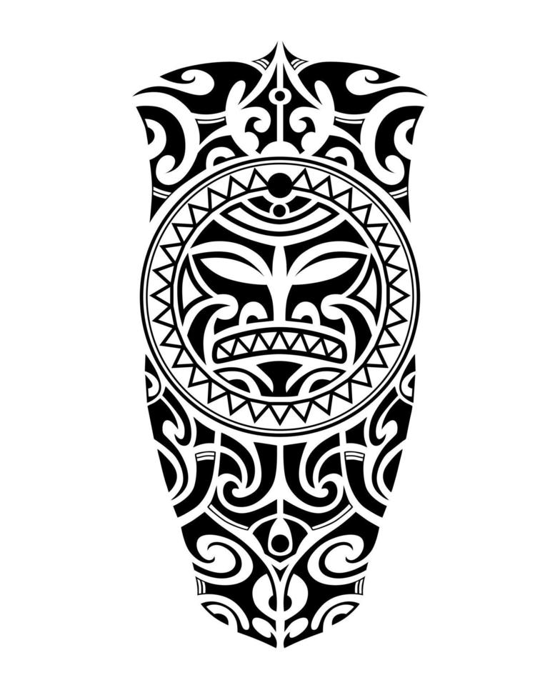 tattoo schets maori-stijl voor been of schouder. vector