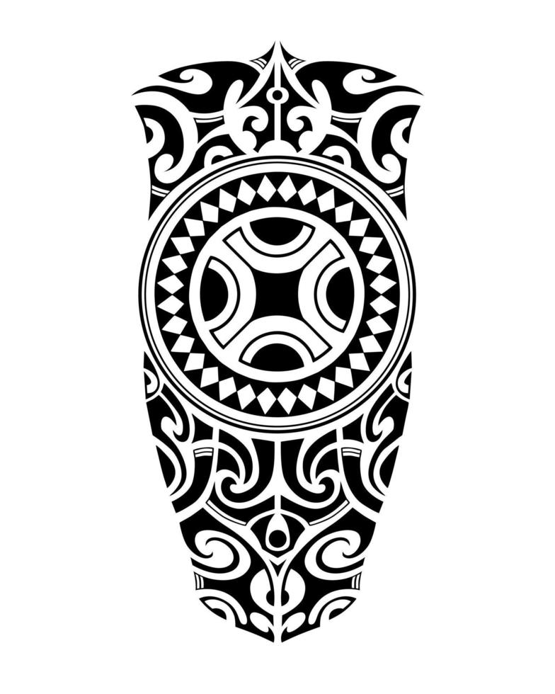 tattoo schets maori-stijl voor been of schouder. vector
