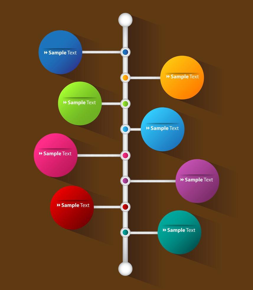 kleurrijke moderne infographic vector