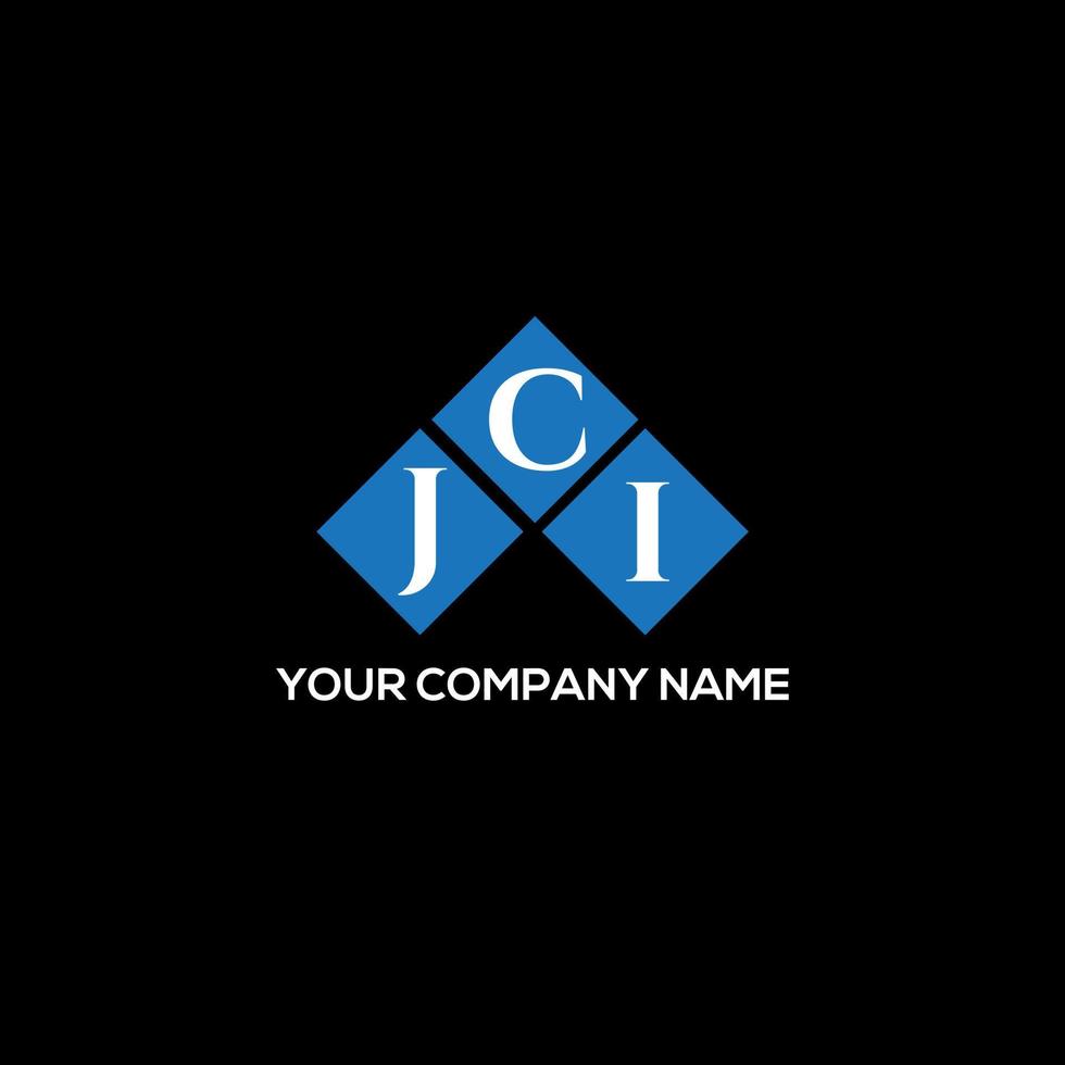 jci brief logo ontwerp op zwarte achtergrond. jci creatieve initialen brief logo concept. jci brief ontwerp. vector