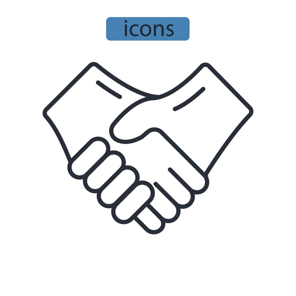 vertrouwen pictogrammen symbool vectorelementen voor infographic web vector