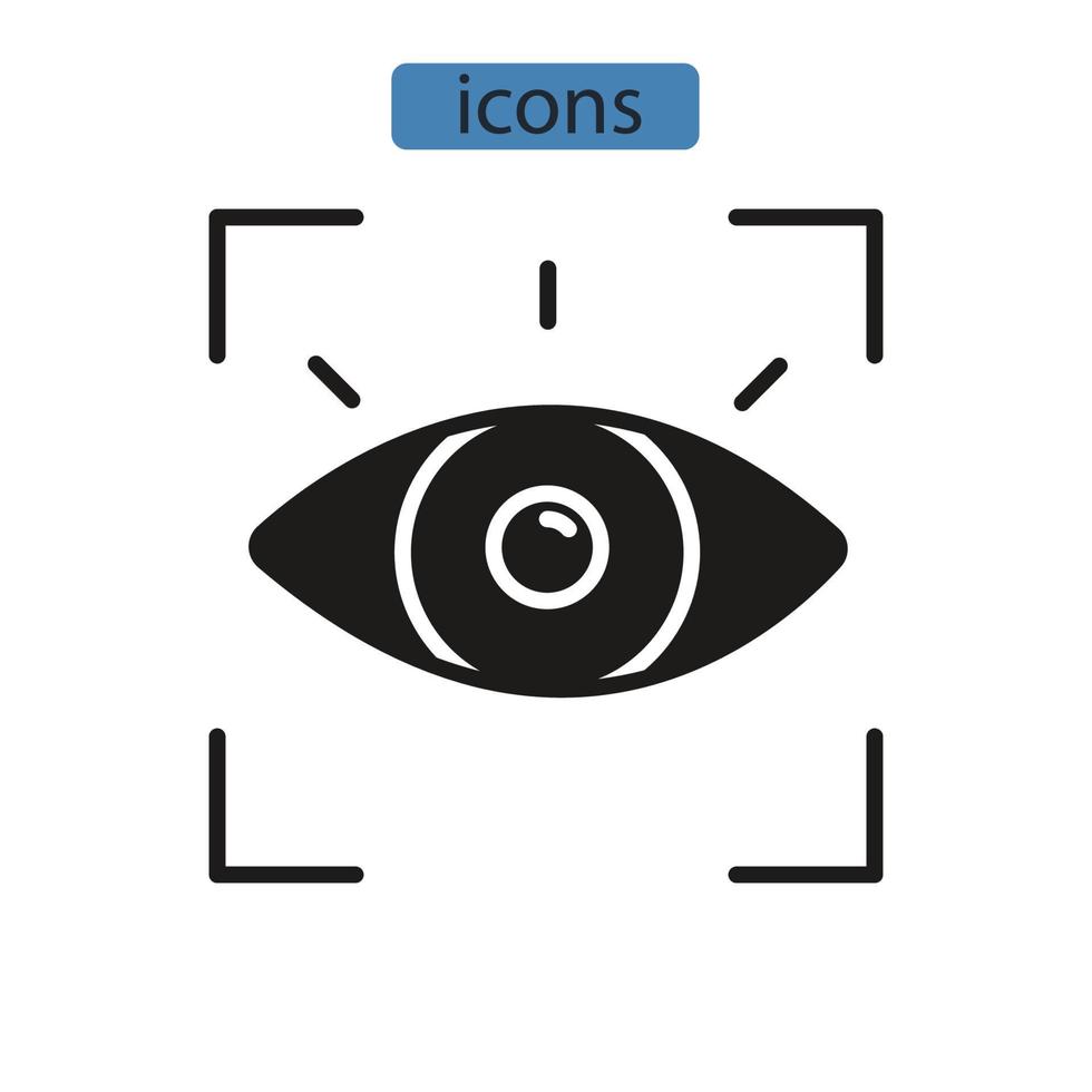 visie pictogrammen symbool vectorelementen voor infographic web vector