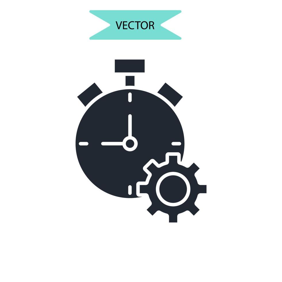 efficiëntie pictogrammen symbool vectorelementen voor infographic web vector