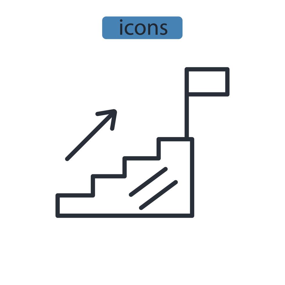 wilskracht pictogrammen symbool vectorelementen voor infographic web vector