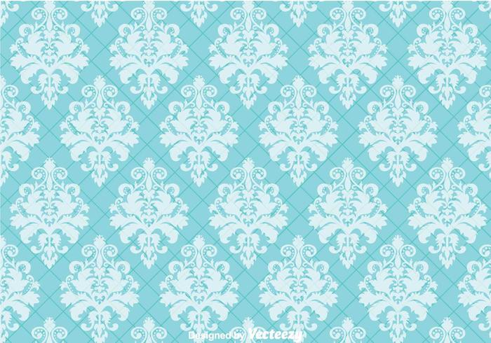 Blauw Ornament Wandtapijt vector