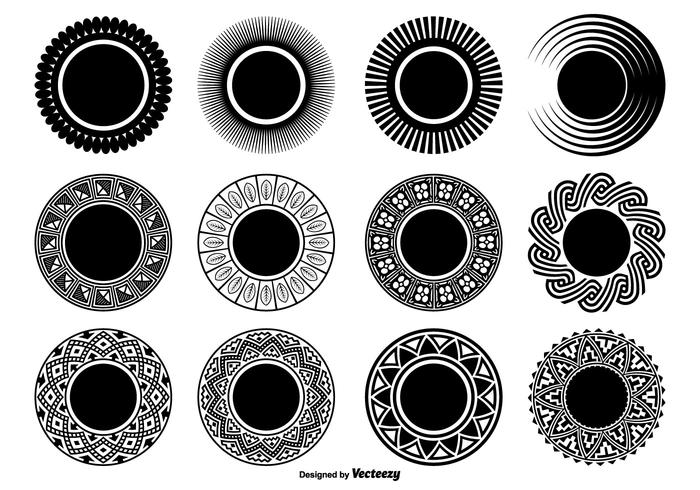 Decoratieve cirkelvormen vector