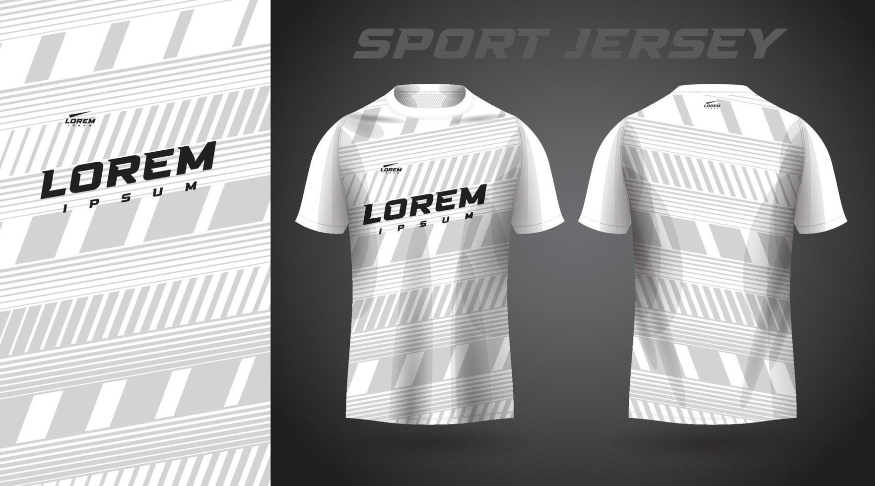 wit t-shirt sport jersey ontwerp vector