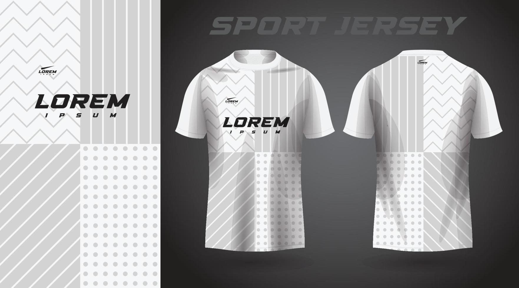 wit shirt sport jersey ontwerp vector