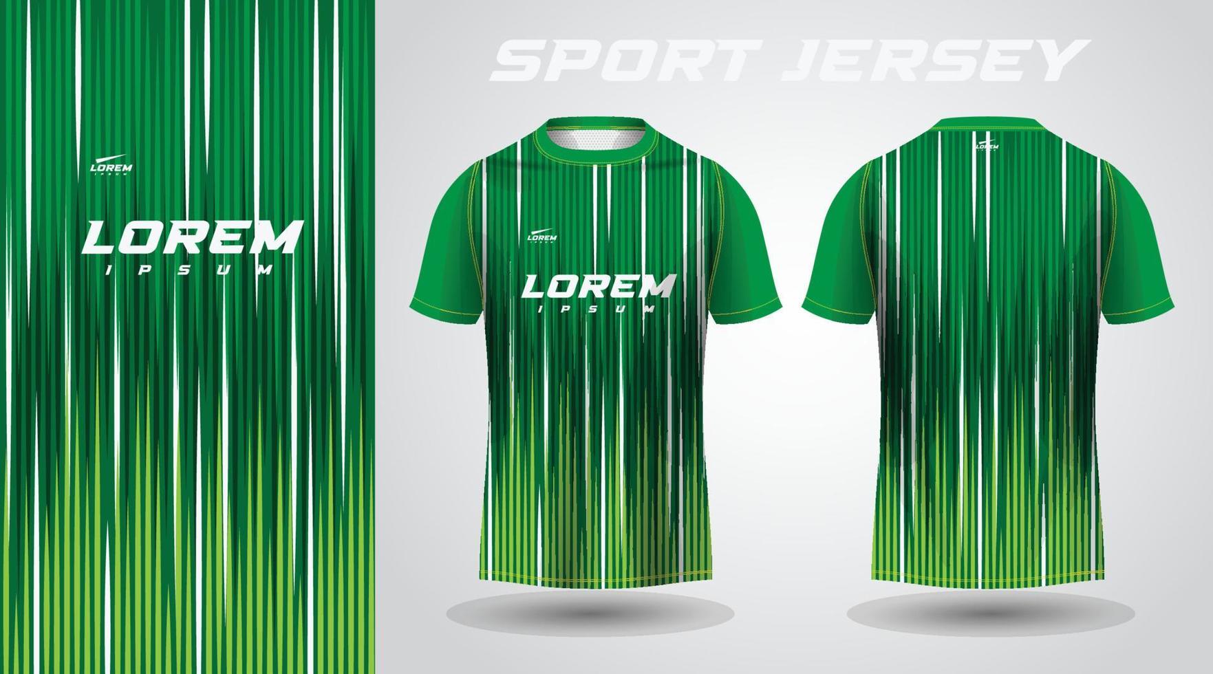 groen shirt sport jersey ontwerp vector