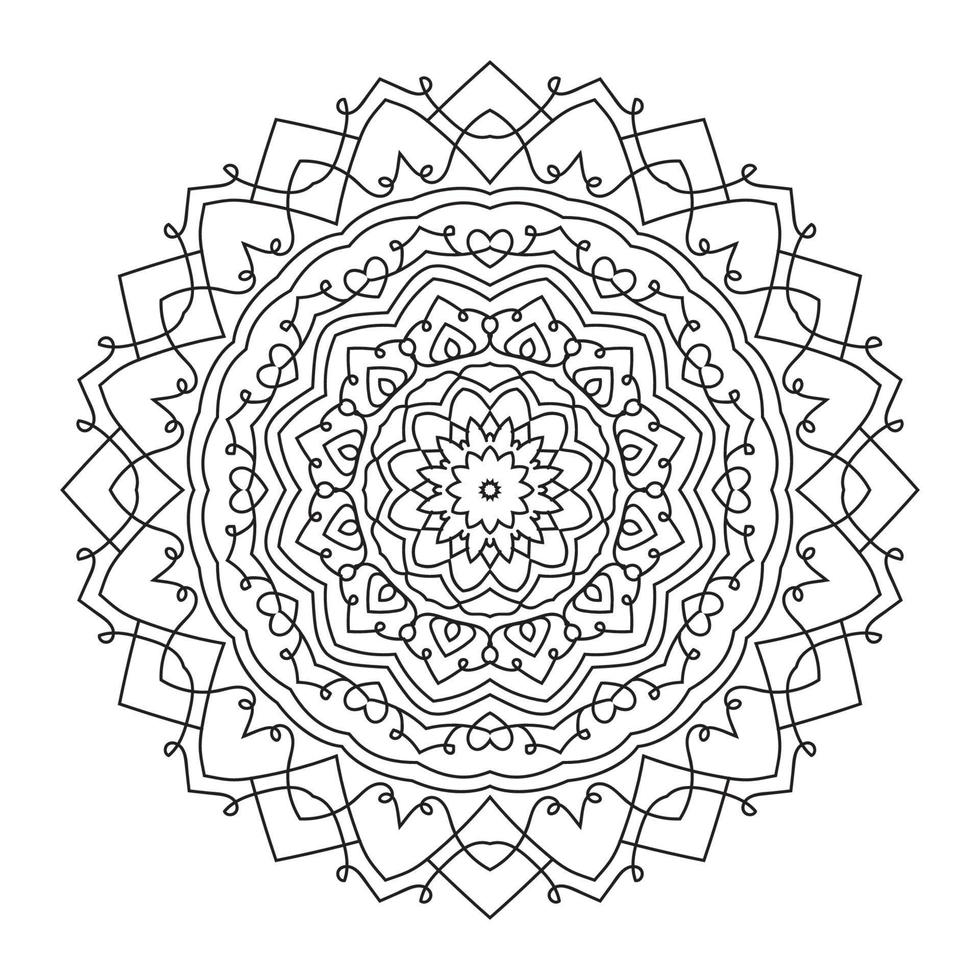 abstracte bloem mandala ronde decoratie vector design element