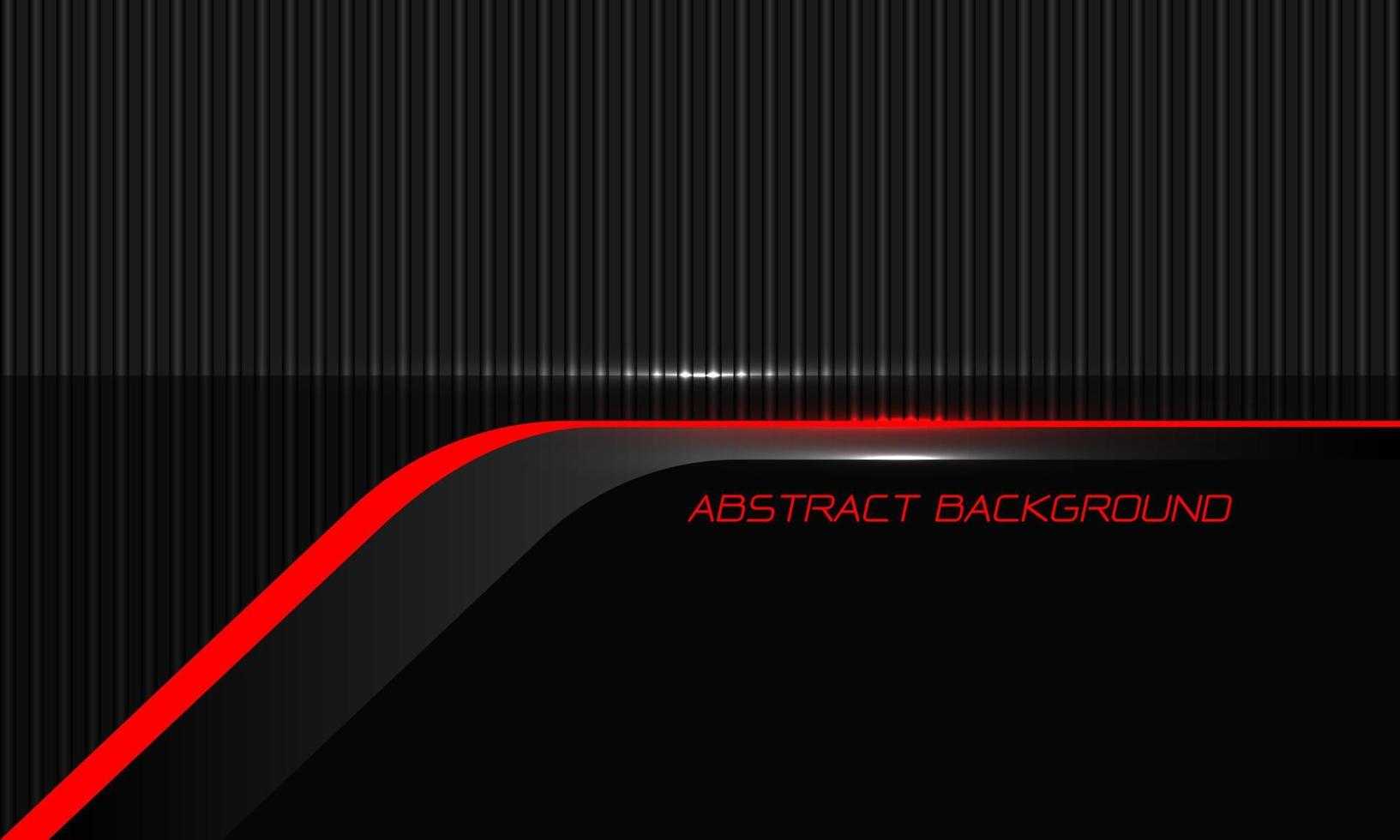 abstracte rode lijn cyber zwart op grijs metalen gegolfd patroon ontwerp moderne futuristische achtergrond vector