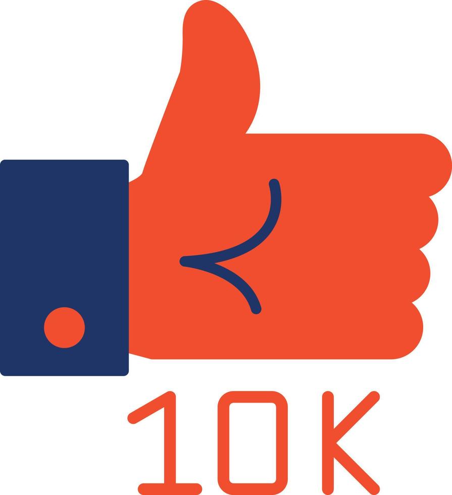 10k kleurenpictogram vector