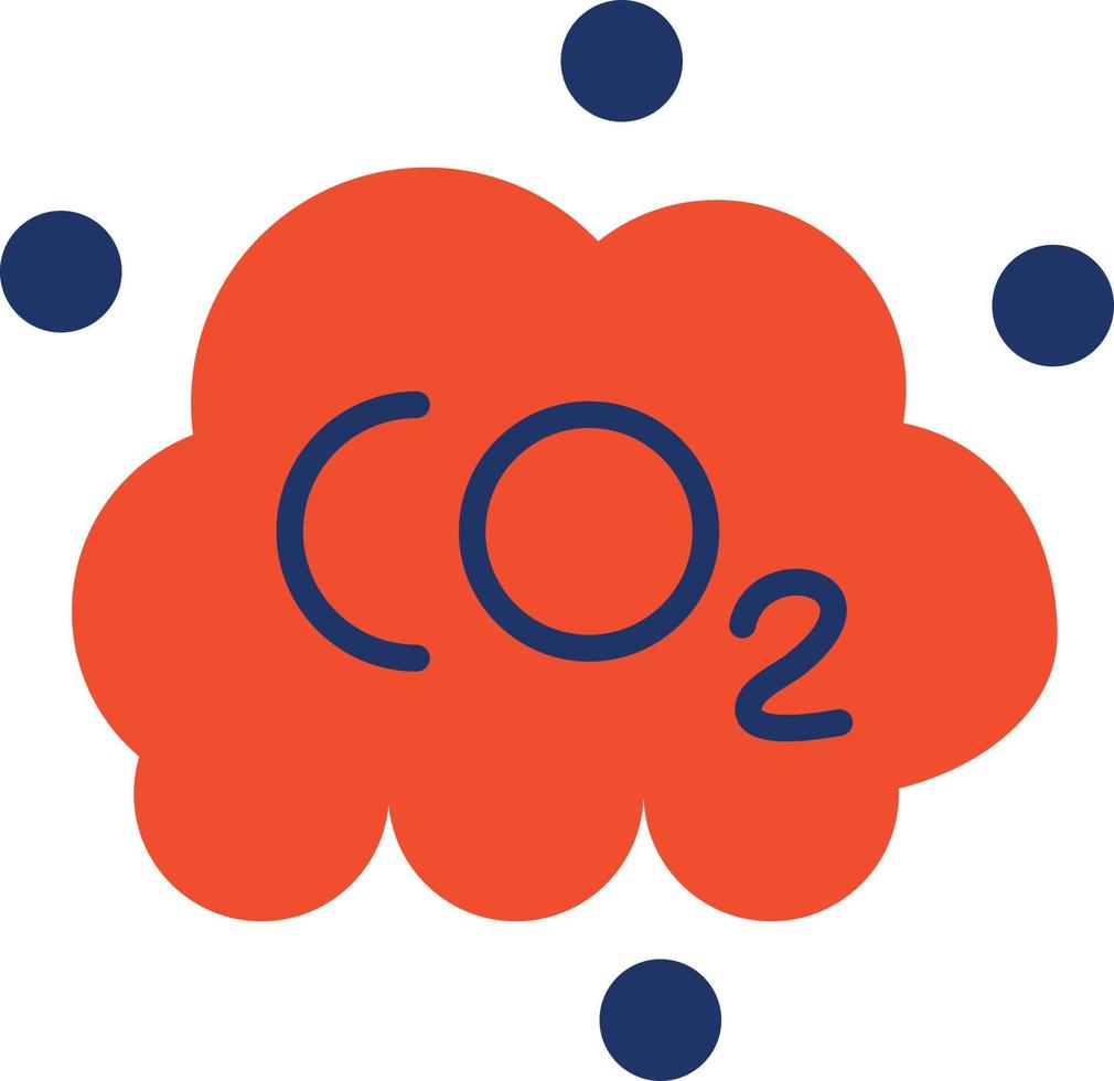 co2 kleur icoon vector