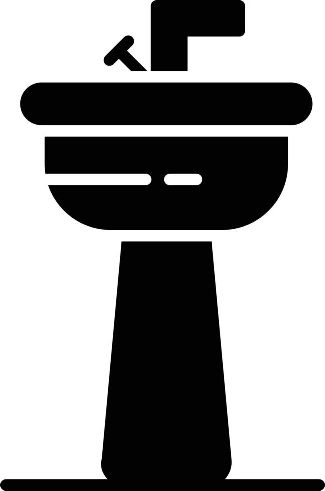 bekken glyph icoon vector