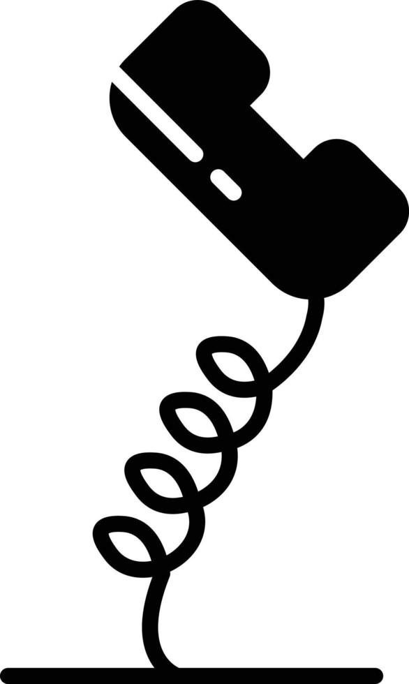 telefoon glyph icoon vector