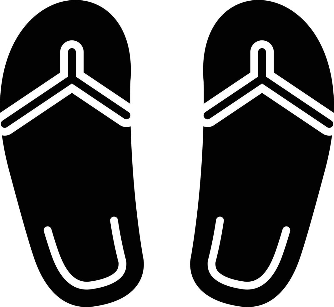 teenslippers glyph icoon vector