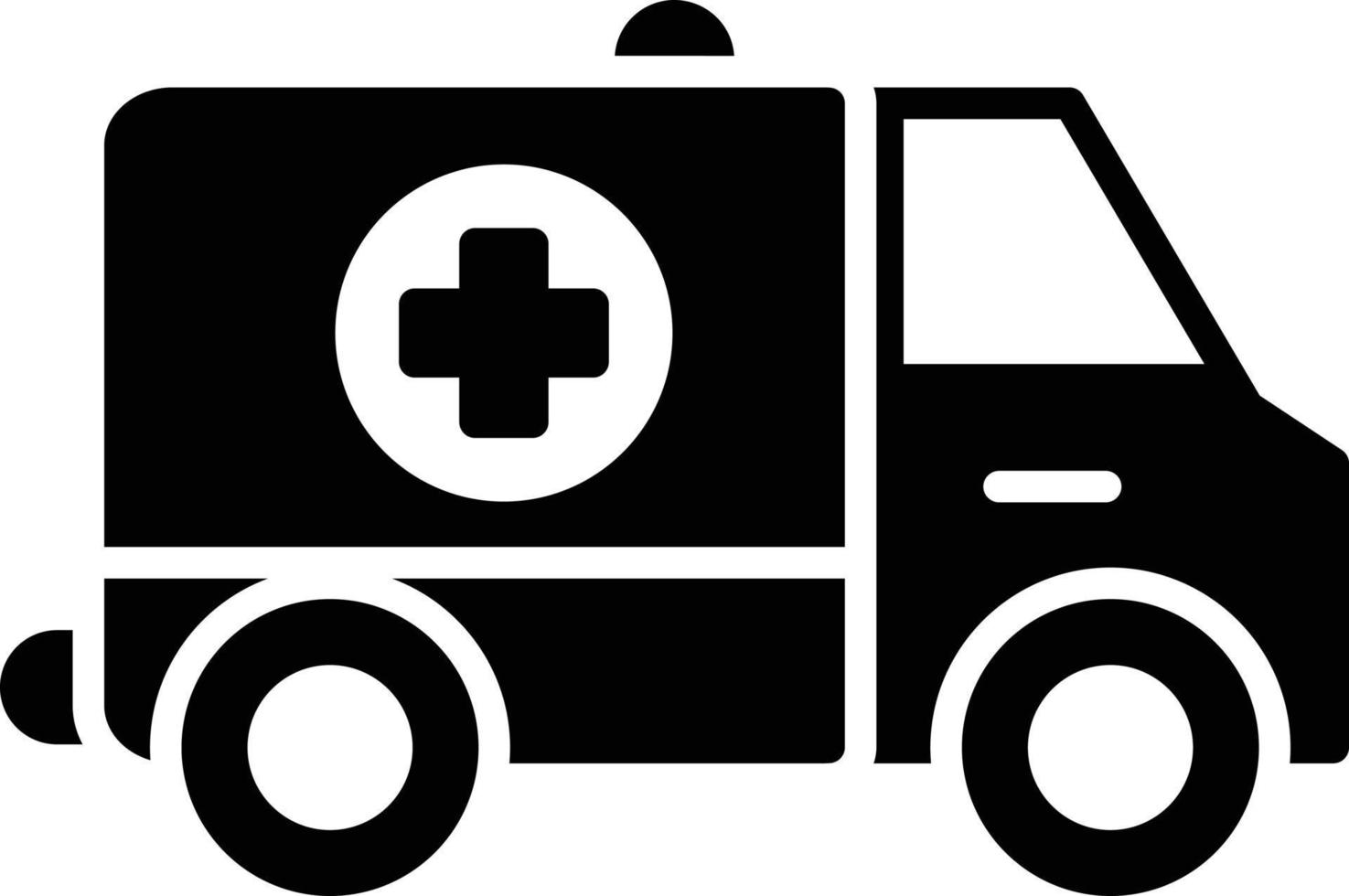 ambulance glyph icoon vector