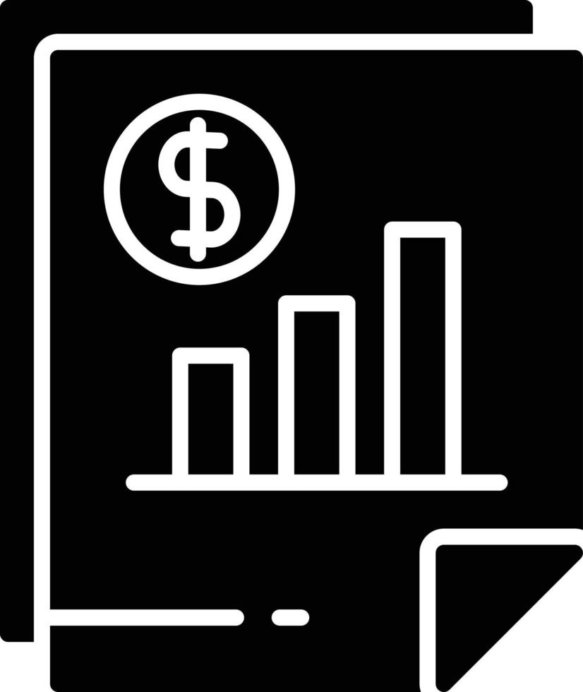 budget glyph-pictogram vector