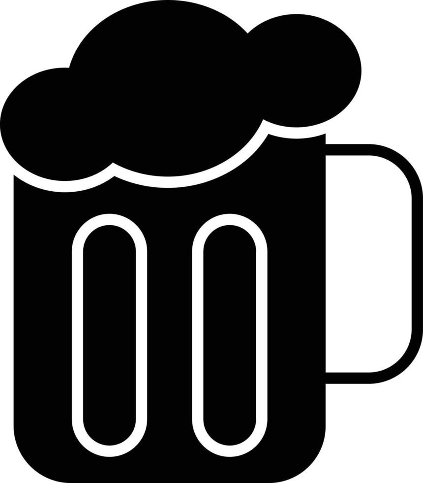 bier glyph icoon vector