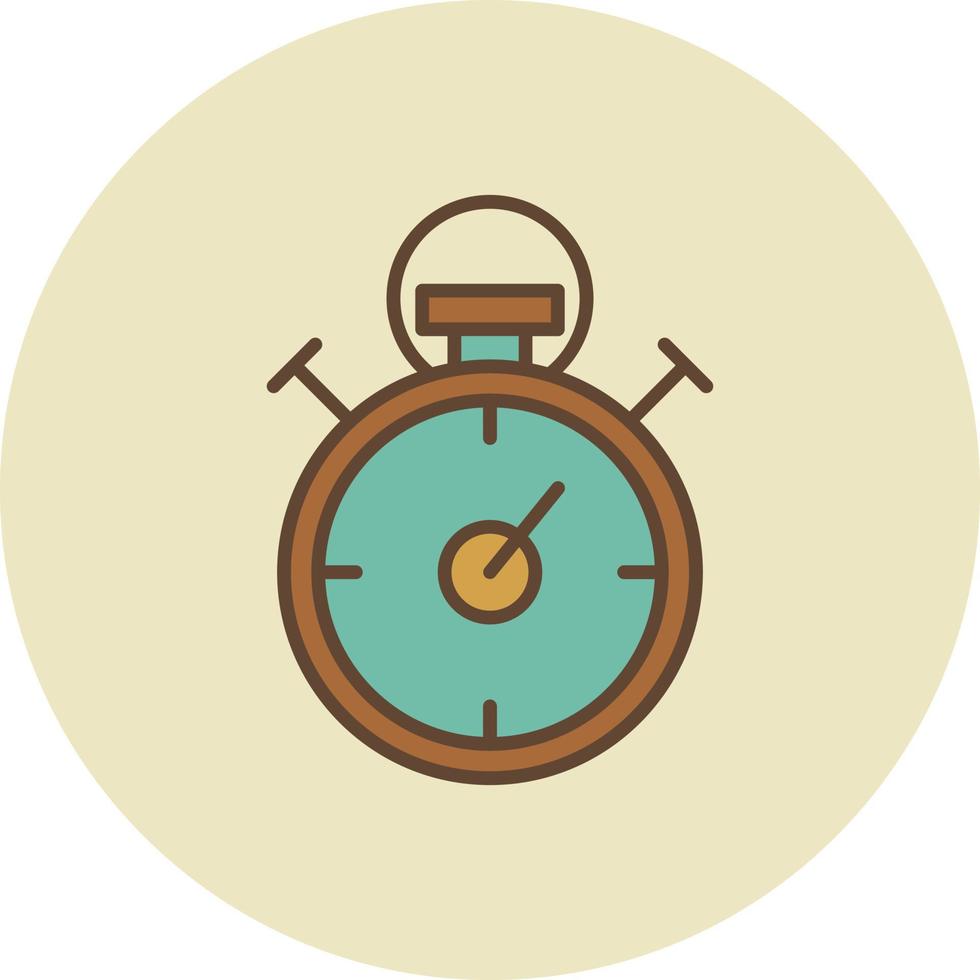 stopwatch gevuld retro vector