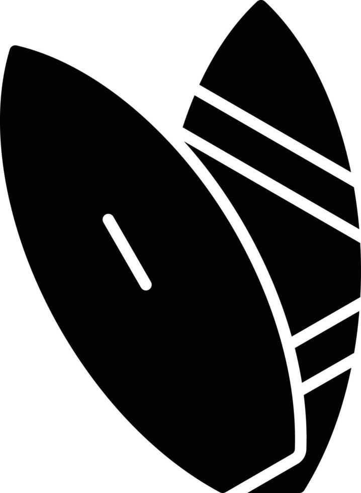 surfplank glyph-pictogram vector