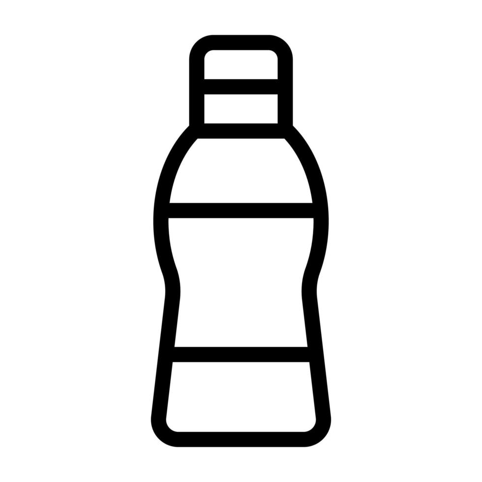 fles kunststof vector pictogram. geïsoleerde contour symbool illustratie