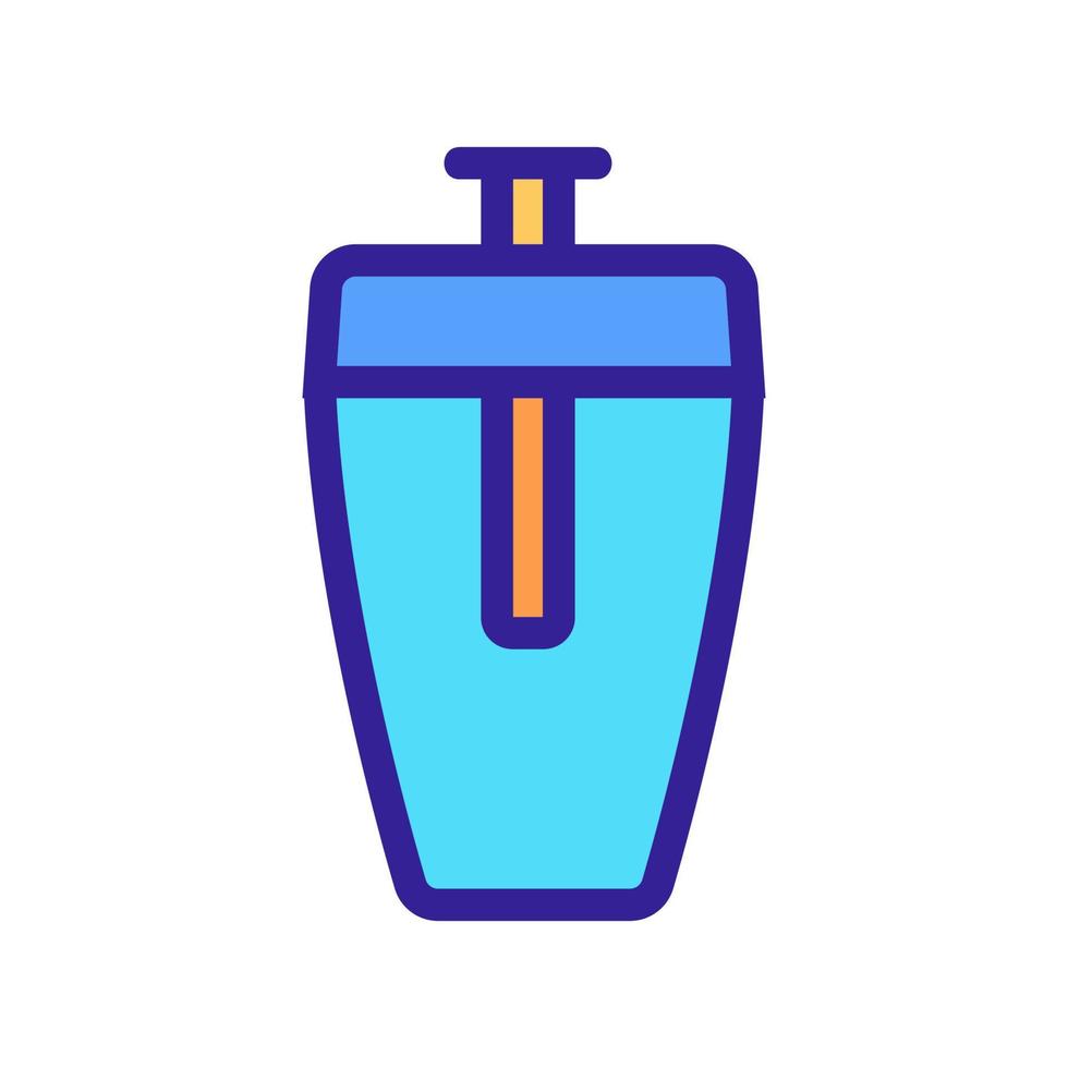 drinken in een fles pictogram vector. geïsoleerde contour symbool illustratie vector