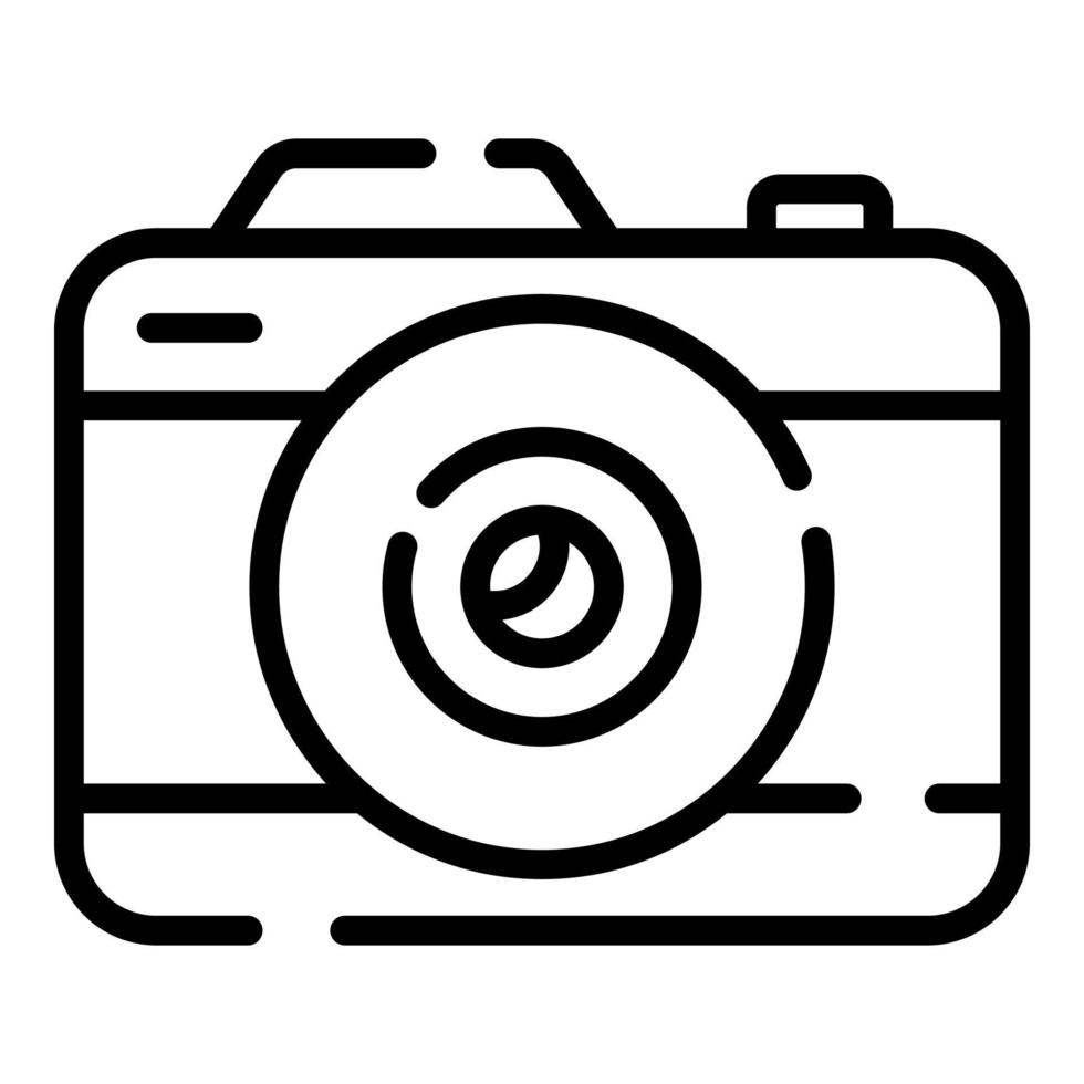 camera vector pictogram dunne lijnstijl voor web en mobiel.