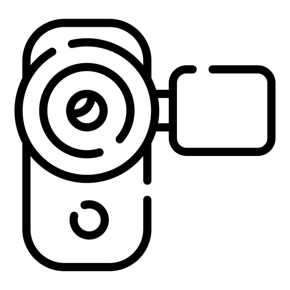 camera vector pictogram dunne lijnstijl voor web en mobiel.