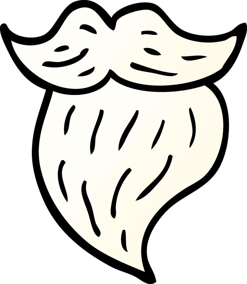 cartoon doodle witte baard vector