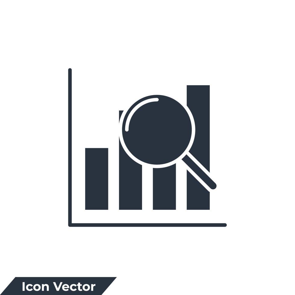 analytics pictogram logo vectorillustratie. symboolsjabloon voor gegevensanalyse voor verzameling van grafische en webdesign vector