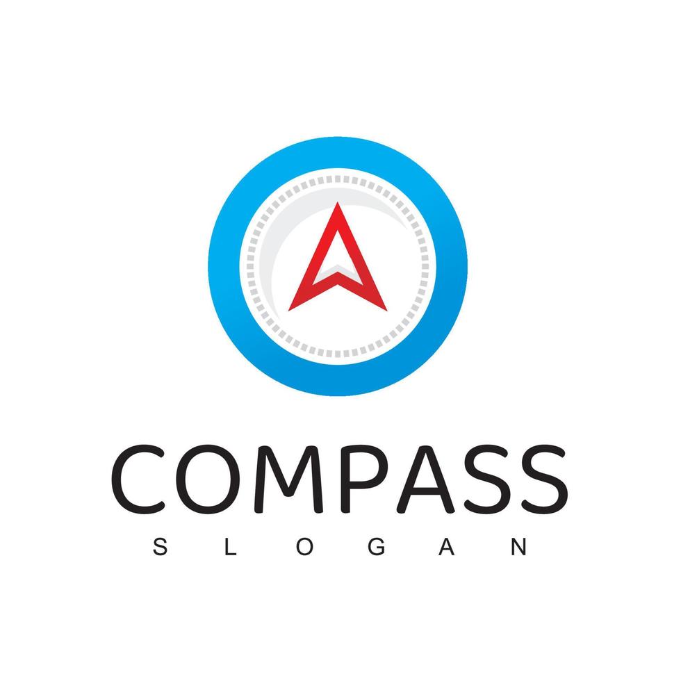 kompas logo ontwerpsjabloon, reisgids, navigatie logo vector