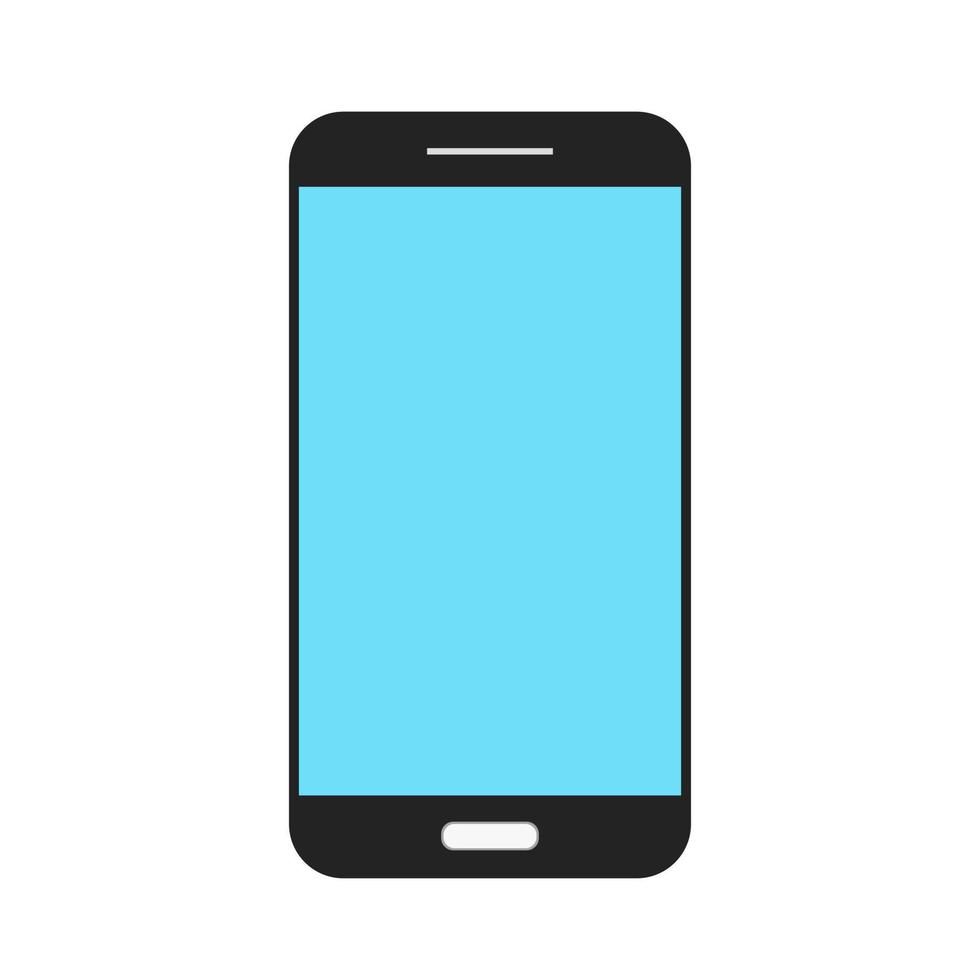 minimale ronde hoek smartphone mobiel pictogram illustratie technologie illustraties apparatuur vector